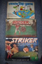 A collection of vintage boxed games to include Chad Valley Soccer (tinplate football game) Parker