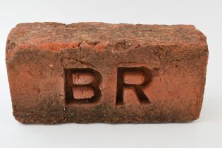 A 'BR' brick, vendor states came from a railway bridge, 23cmx11cm.