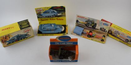 A collection of boxed vintage diecast toys to include, Captain Scarlet Spectrum Pursuit Vehicle,