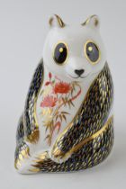 Royal Crown Derby paperweight, Panda, modelled by Robert Jefferson and decoration designed by Rita