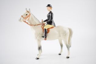Beswick Huntswoman on grey horse 1730. In good condition with no obvious damage or restoration.