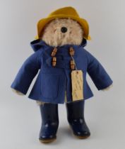 First edition vintage Paddington Bear stuffed toy by Shirley Clarkson, who founded the company
