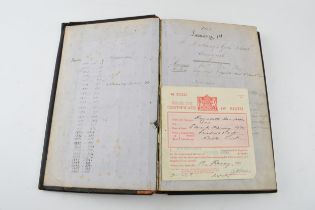 Social History: leather bound book, St Anthony's Girls' School, Liverpool, dating to 1863 onwards,