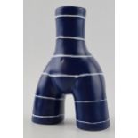 Anissa Kermiche stylish pottery egg cup / tea light holder in the form of the lady's torso, 18.5cm