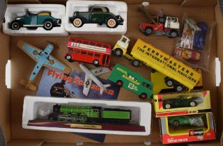 A mixed collection of vintage diecast model cars to include examples by Corgi, Dinky and Matchbox