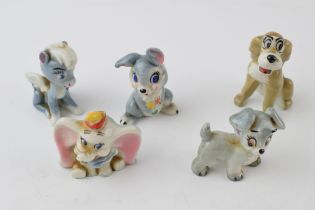 Wade Hatbox animals to include Thumper, Dumbo and others (5). In good condition with no obvious