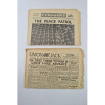 A copy of The Union Jack, April 12th 1945 with a copy of The Crusader, 2nd September 1945 (2).