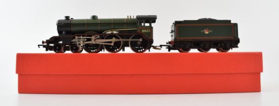 Boxed Hornby Model train R2038C Class B17 4-6-0 61651 'Derby County' in BR livery. In boxed new