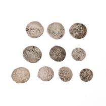 An interesting collection of foreign silver hammered coins and tokens, 23.5 grams (Qty).