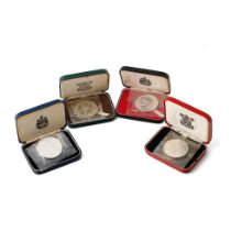 Boxed Royal Mint 1972 Silver Proof 4 coin collection, Silver Wedding Anniversary, Elizabeth II,