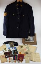 A collection of military items relating to SGT Johnson of the Royal Signals Corps, 2345385 b 01/08/
