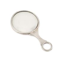 Silver framed magnifying glass, Birmingham 1920, Deakin & Francis, 13cm long.