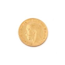 22ct gold half sovereign 1912.