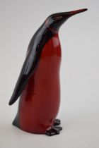Royal Doulton Flambe emperor penguin, 15cm tall. In good condition with no obvious damage or