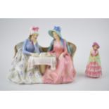 Royal Doulton Afternoon Tea HN1747 (chip to hat) with A Victorian Lady M1 (2). In good condition