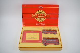 Limited edition boxed diecast Midland Red 'Centenary Set' 1904 - 2004 OM99146 by 'The Original