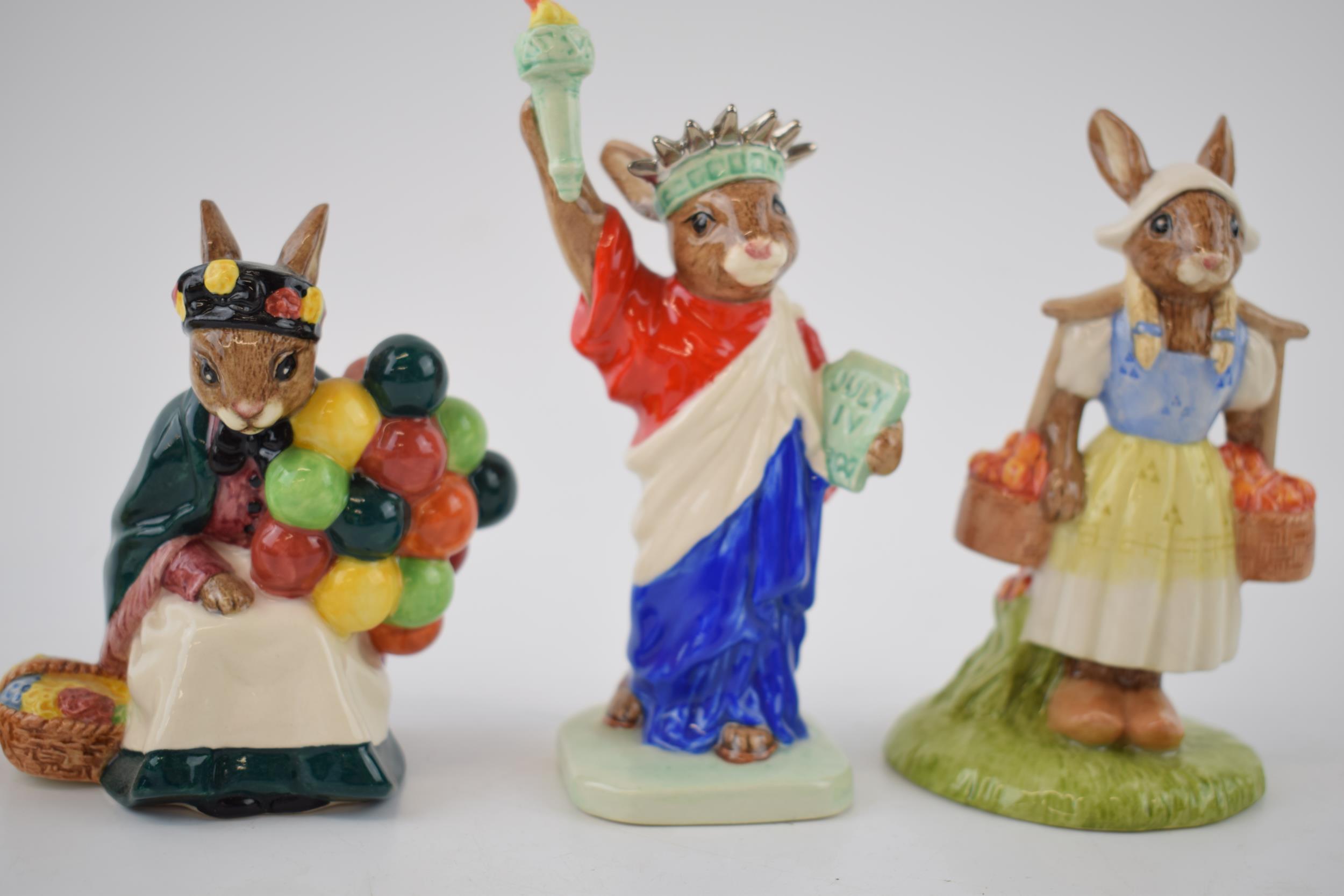 Boxed Royal Doulton Bunnykins, all limited edition, to include the Old Balloon Seller, Samurai, - Image 2 of 5