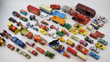A collection of vintage die cast model toy collectables to include Matchbox, Dinky, Lesney, Corgi
