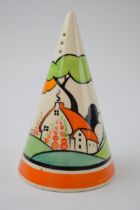 Marie Graves 1/1 conical sugar shaker in the Old Farmhouse pattern, 13cm tall. In good condition
