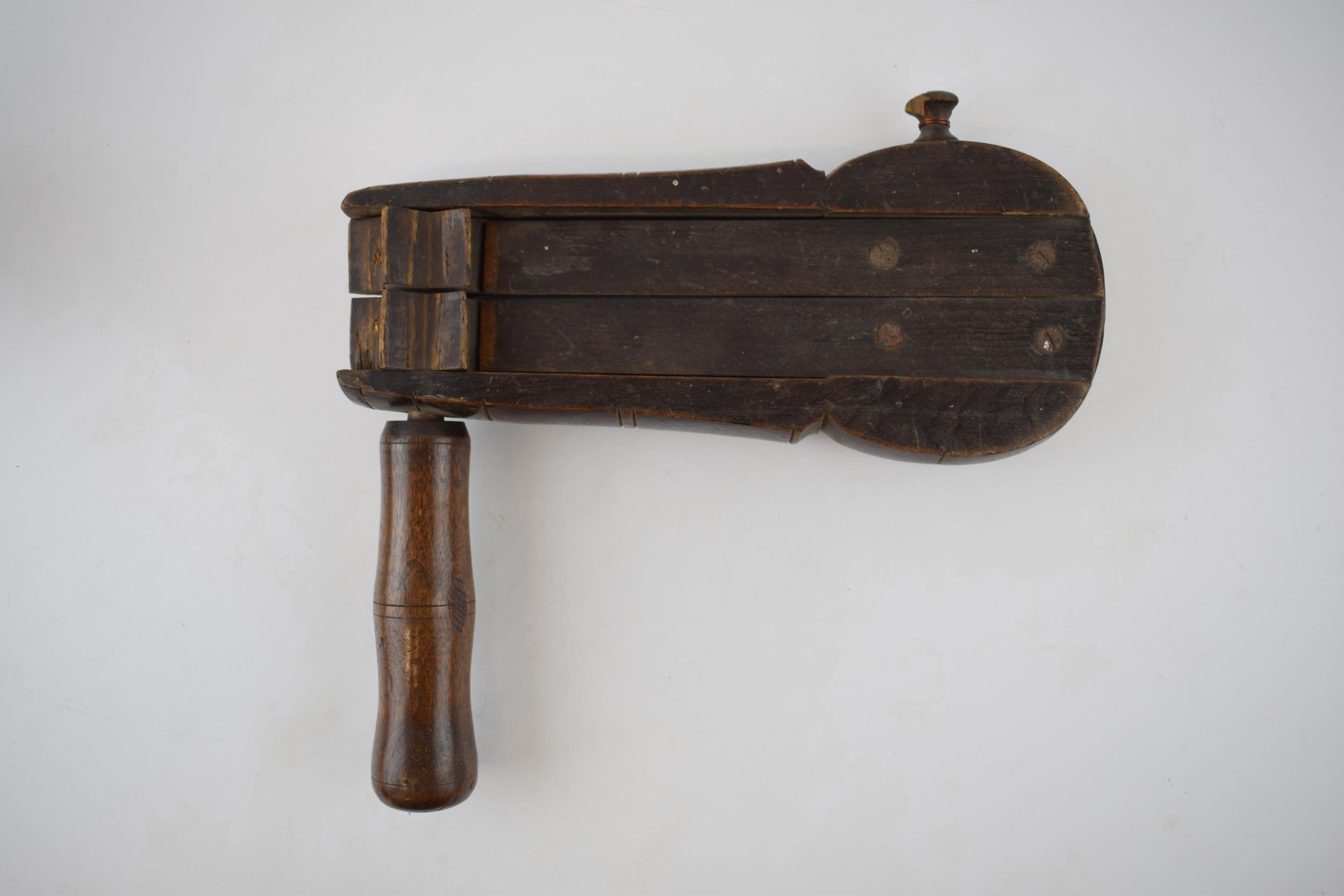 Treen Victorian birch police rattle with beech handle. Used by the metropolitan police prior to
