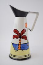 Lorna Bailey jug in the Tropicana design, 27cm tall. In good condition with no obvious damage or