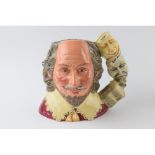 Large Royal Doulton character jug William Shakespeare D7136. In good condition with no obvious