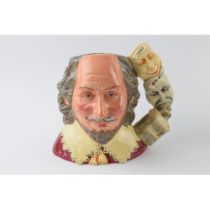 Large Royal Doulton character jug William Shakespeare D7136. In good condition with no obvious