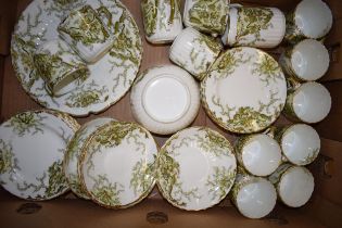 A collection of Sylvan tea ware to include 12 trios, a sugar bowl and a cake plate (Qty). In good