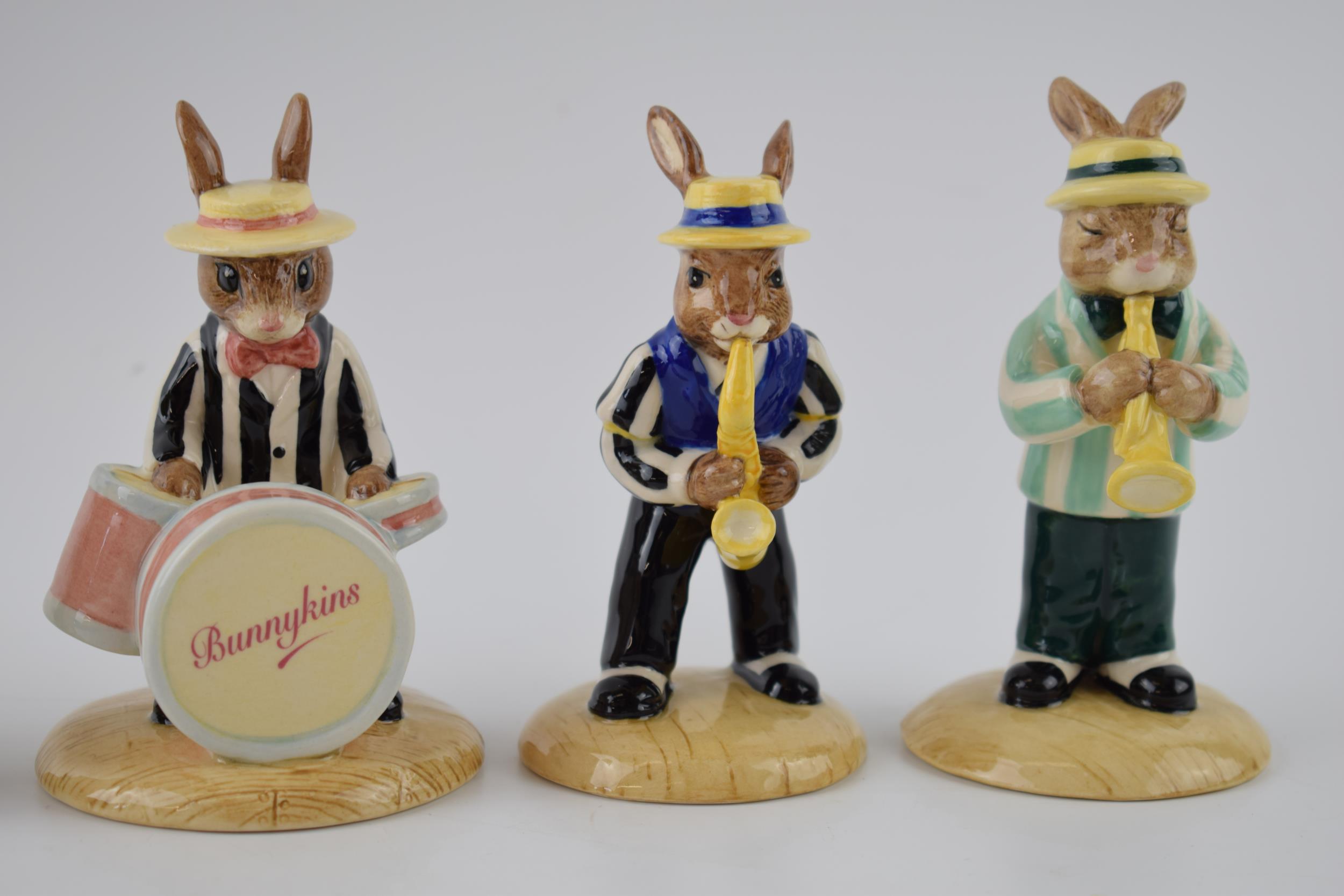 Boxed Royal Doulton Bunnykins figures from the Jazz Band Collection to include the Clarinet Player - Image 2 of 4