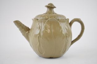 Wedgwood cabbage teapot in grey stoneware style glaze, circa late 18th / early 19th century.