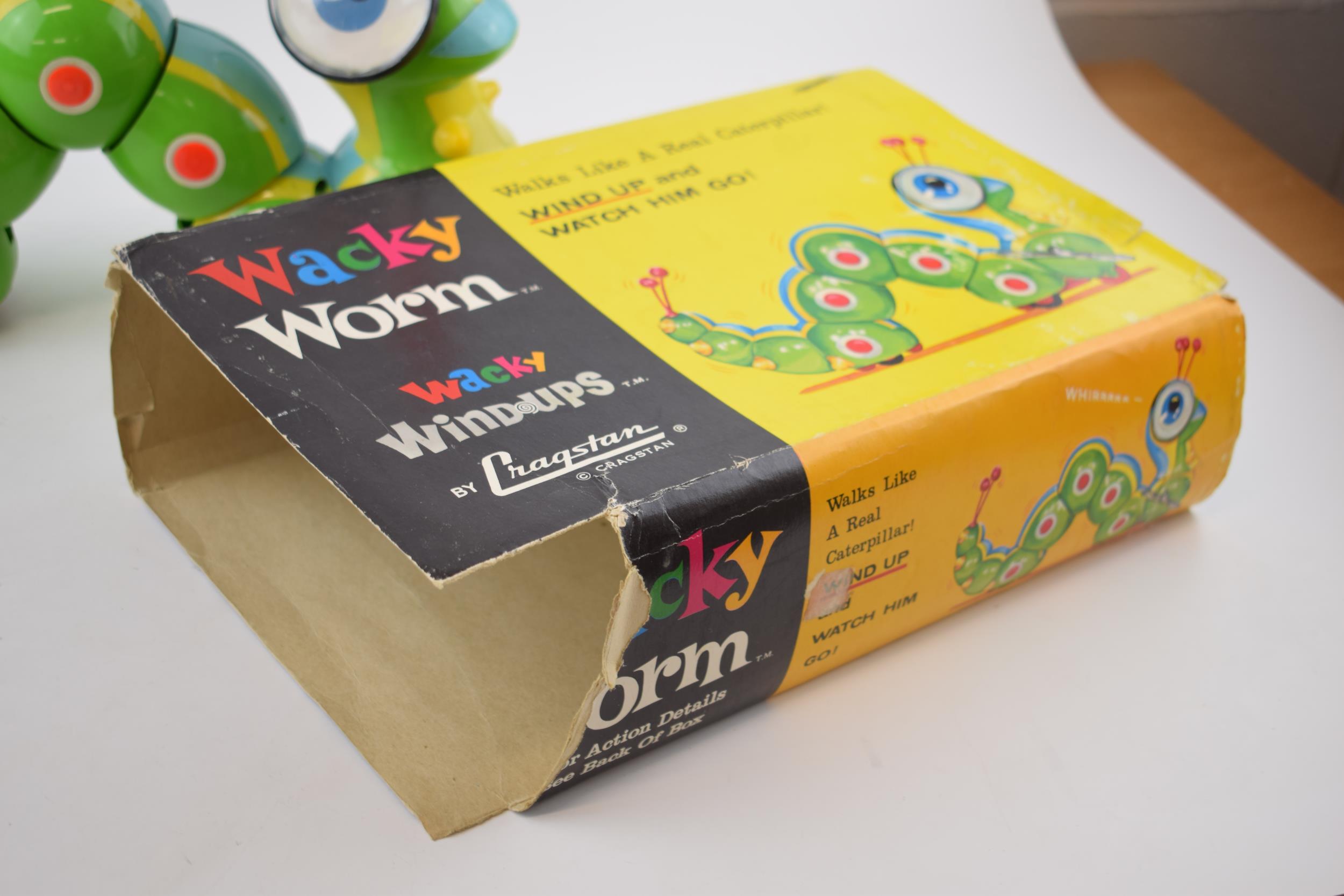 Boxed Cragstan Wacky Worm from the Wacky Windups Collection, with key. Does work, box with losses. - Image 2 of 7