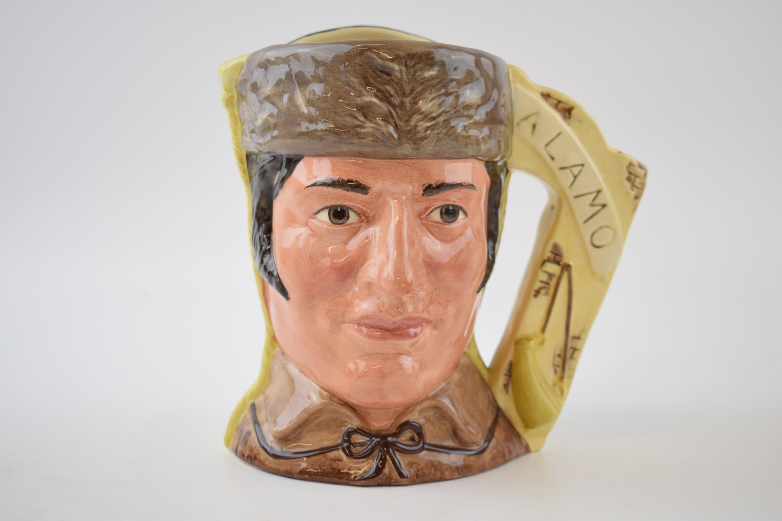 Large Royal Doulton double sided character jug Davy Crockett / Antonio De Lopez De Santa Anna D6729. - Image 2 of 2