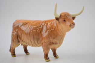 Beswick Highland Cow 2008 (restored horns). Displays well, good other than restored horns.