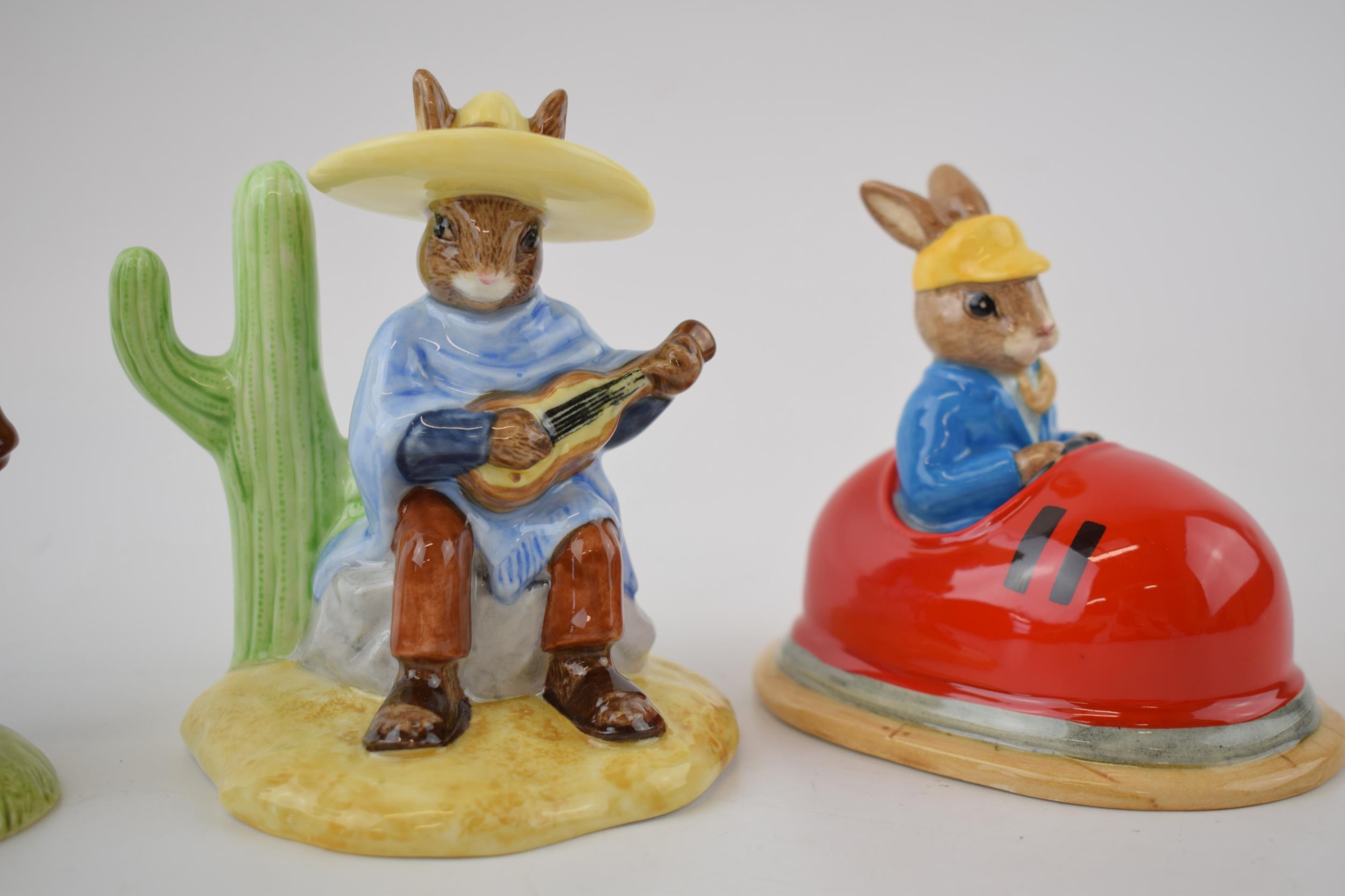 Boxed Royal Doulton Bunnykins, all limited edition, to include Dodgems, Mexican, Cavalier and Airman - Image 3 of 3