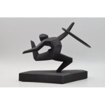 Boxed Royal Doulton sculpture of a Gymnast, a Diver and Athletics, London 2012 Olympics (3). In good