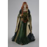 Royal Worcester Princess of Tara CW516, limited edition. Displays well, generally good, hair near