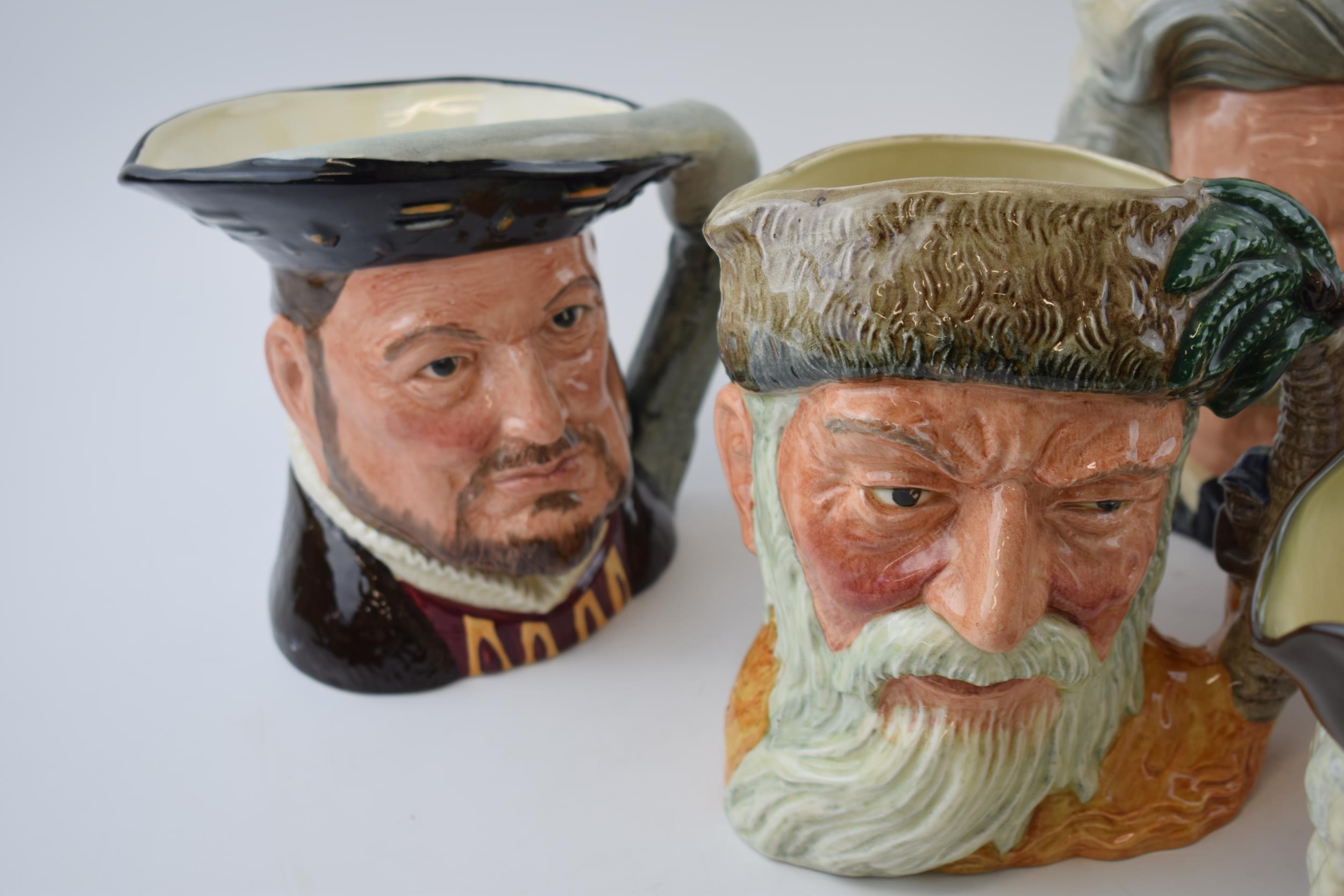 Large Royal Doulton character jugs to include Sam Johnson, Henry VIII, Robinson Crusoe and others ( - Image 3 of 4