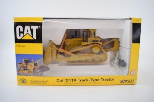 Boxed CAT D11R Track-Type Tracto, 1:50 scale model, 1999. New in box. Some tears to front of box,