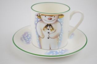 Royal Doulton prototype Snowman cup and saucer, with prototype backstamp to base of each (2). In