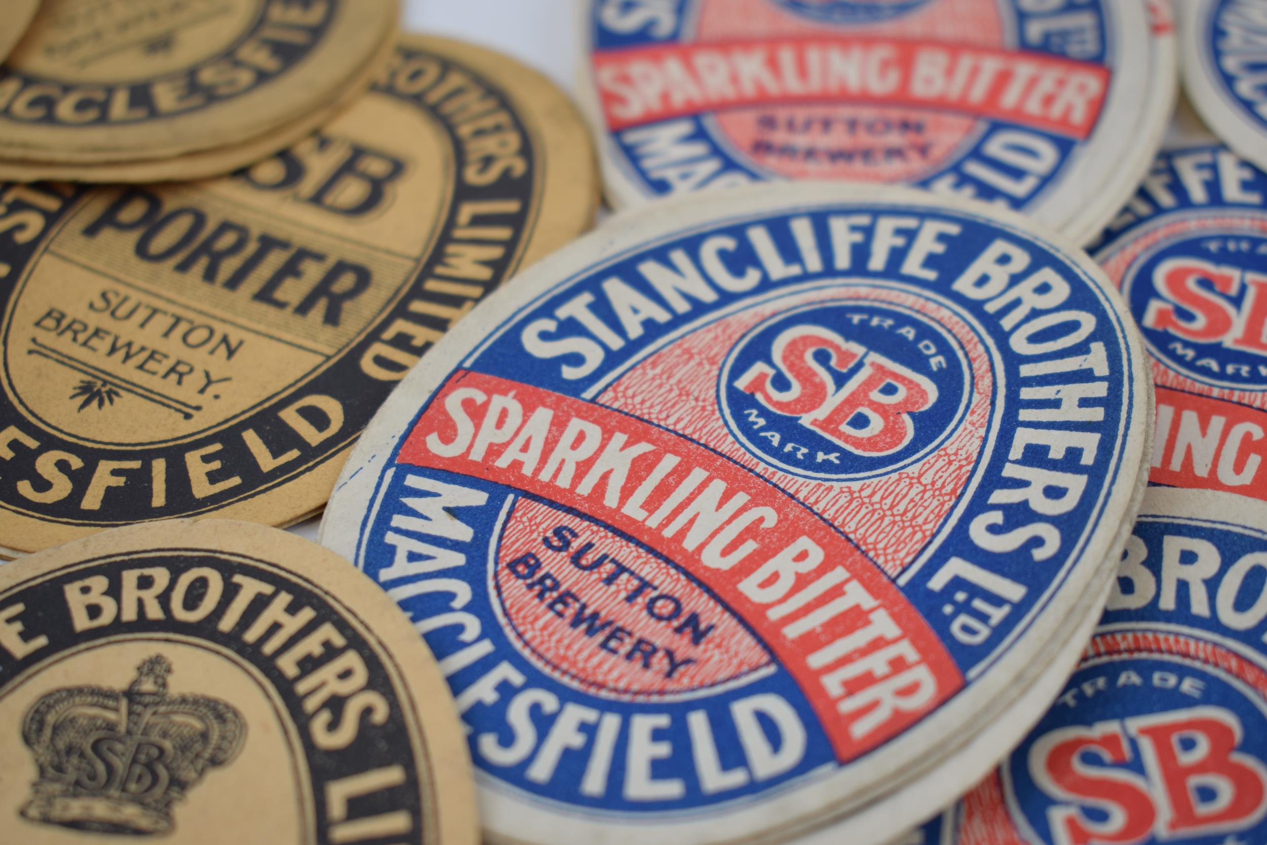 A quantity of original beer labels for 'Stancliffe Brothers Ltd' Sparkling Bitter, Coronation Stout,