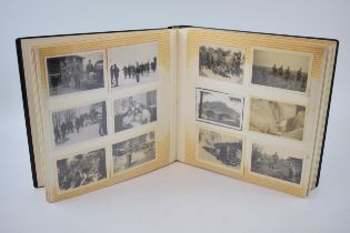 Album of WWII German mainly military photographs. This appears to be the album / collection of one