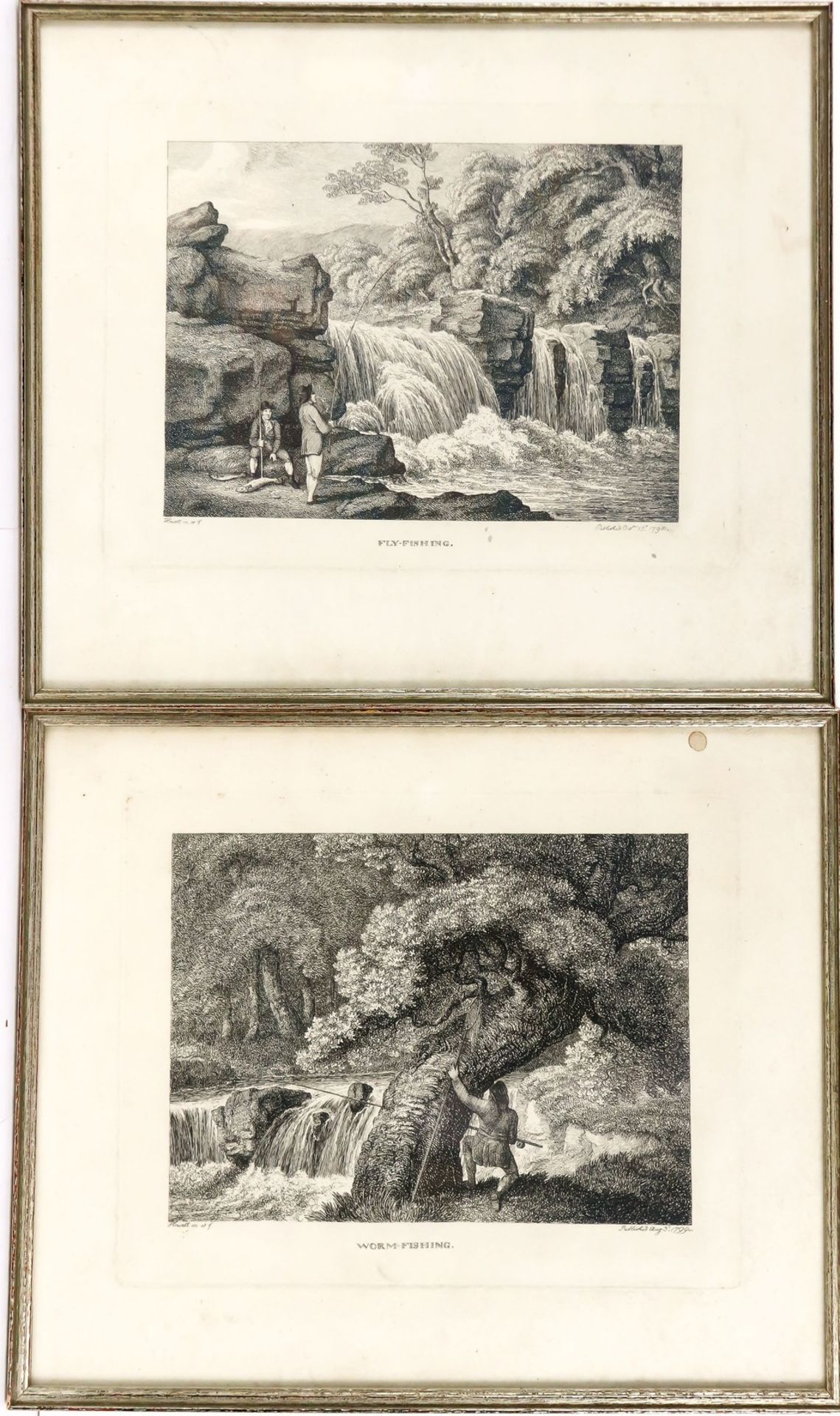 Verschiedene Fischfangarten in sieben Figuren um 1800 u. 19. Jh. - Bild 4 aus 6