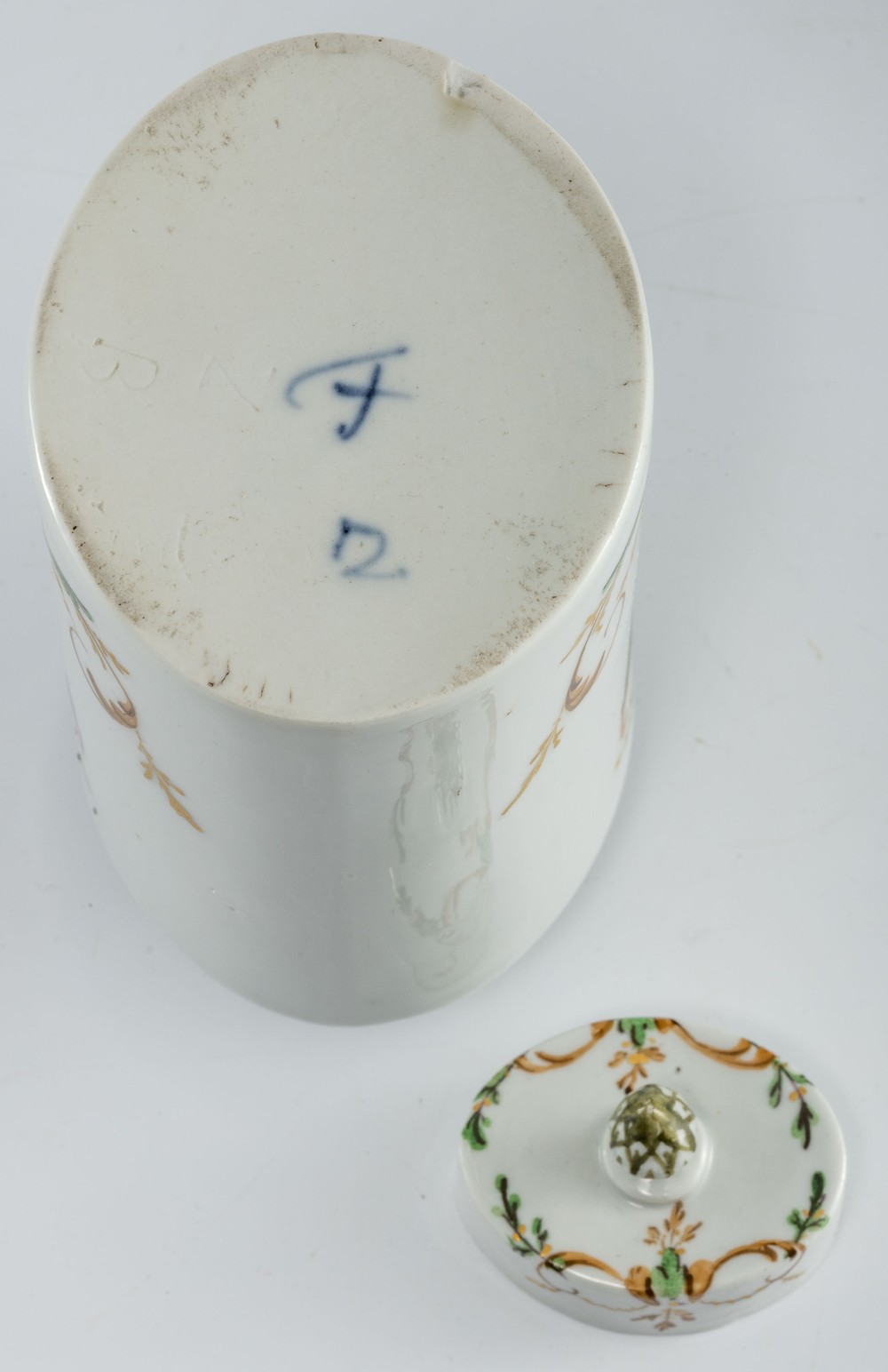 Teedose mit "arabischen Vasen" Fürstenberg, um 1800 - Image 3 of 3