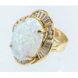 Opal-Diamantring