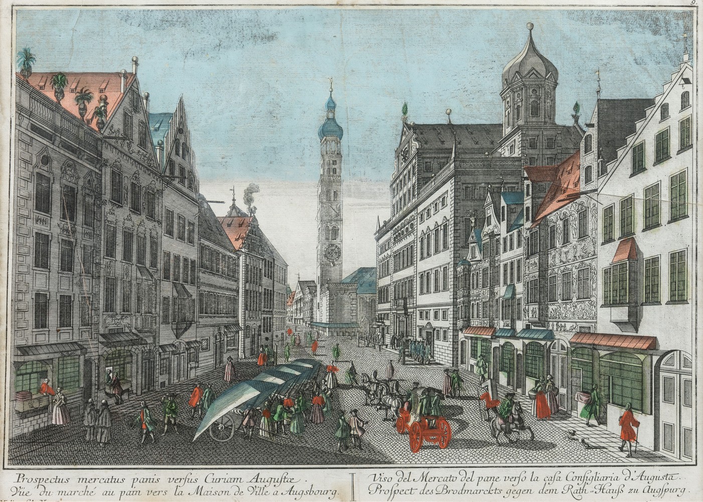 Augsburg - Guckkastenbild um 1770/80