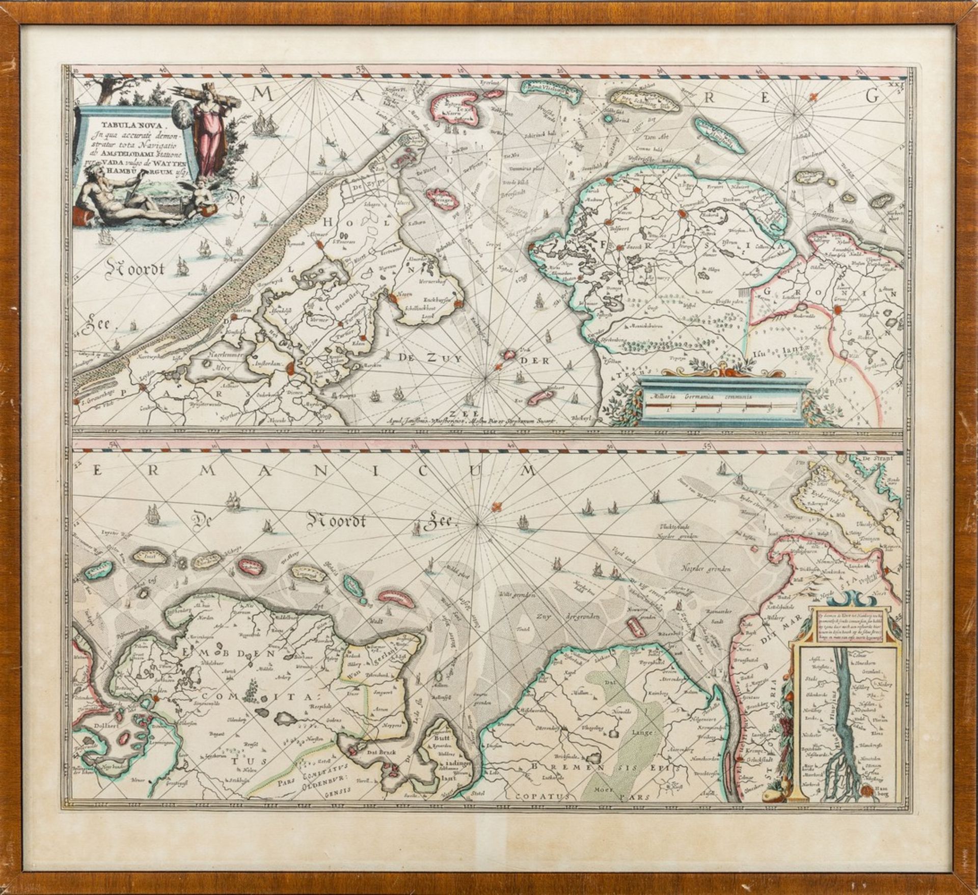 Die Nordseeküste mit West- und Ostfriesischen Inseln um 1680