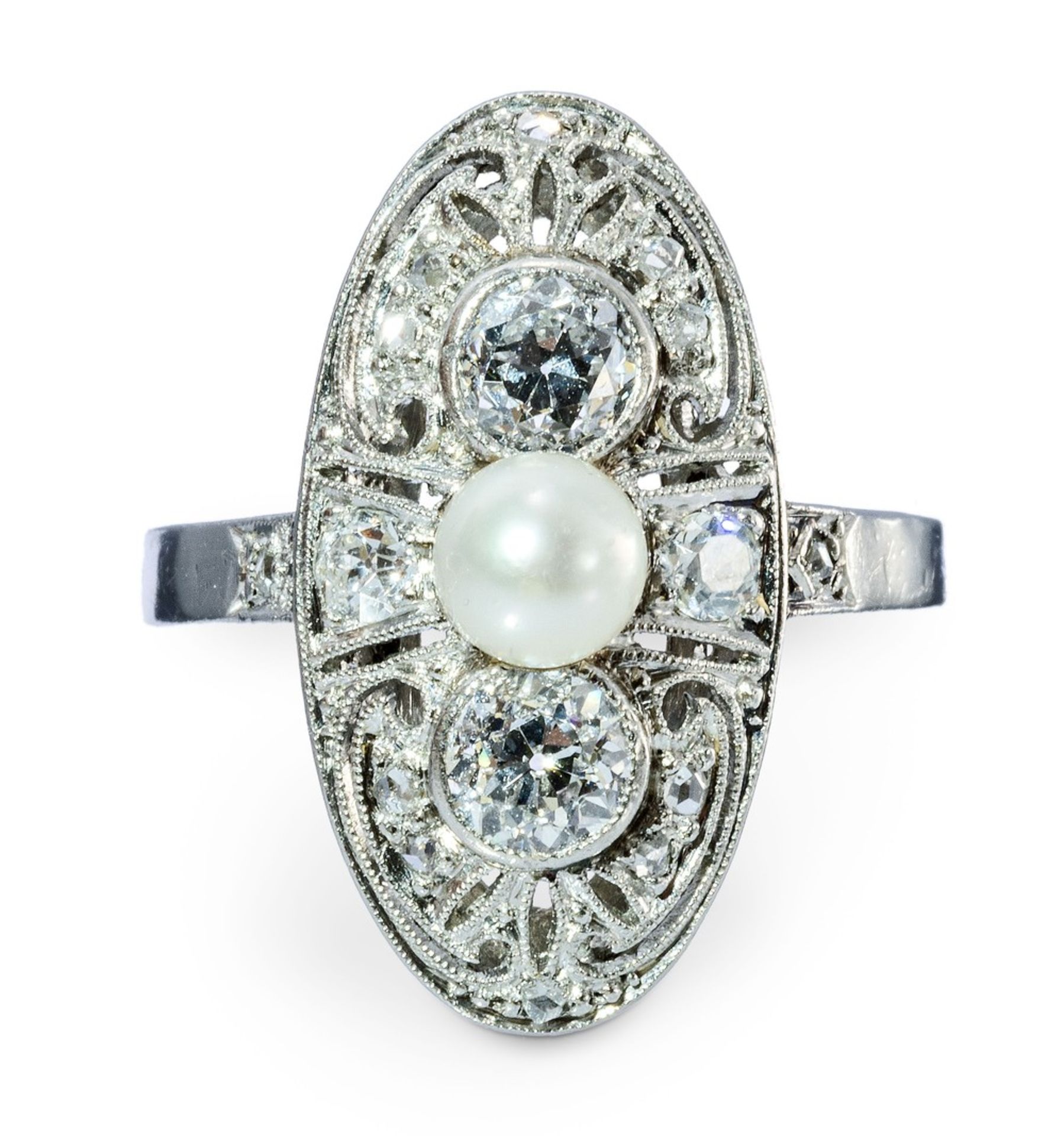 Art-Deco-Perl-Diamantring