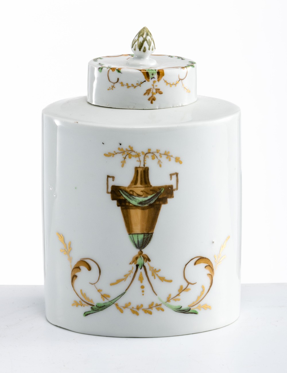 Teedose mit "arabischen Vasen" Fürstenberg, um 1800 - Image 2 of 3