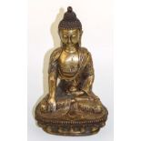 Sitzender Buddha auf Lotossockel Tibet