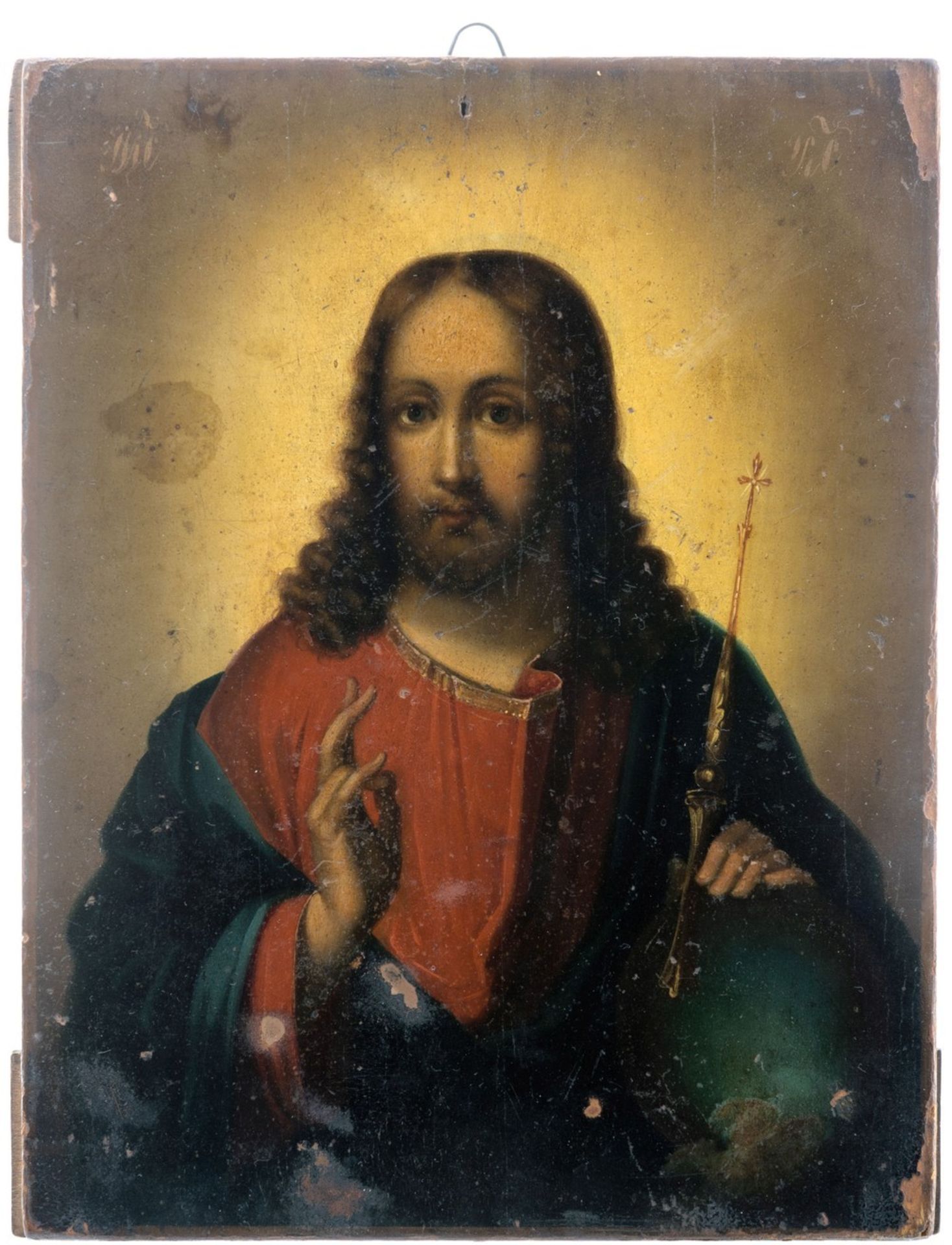 Kleine Ikone mit Christus-Darstellung